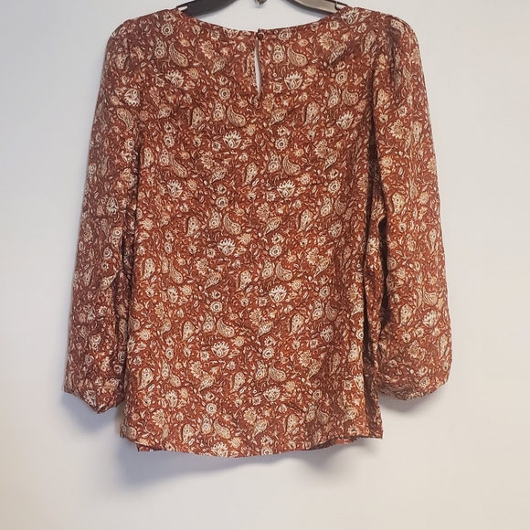 Sam Edelman Women's Clementine Puff Sleeve Top Blouse Large - Picture 7 of 7